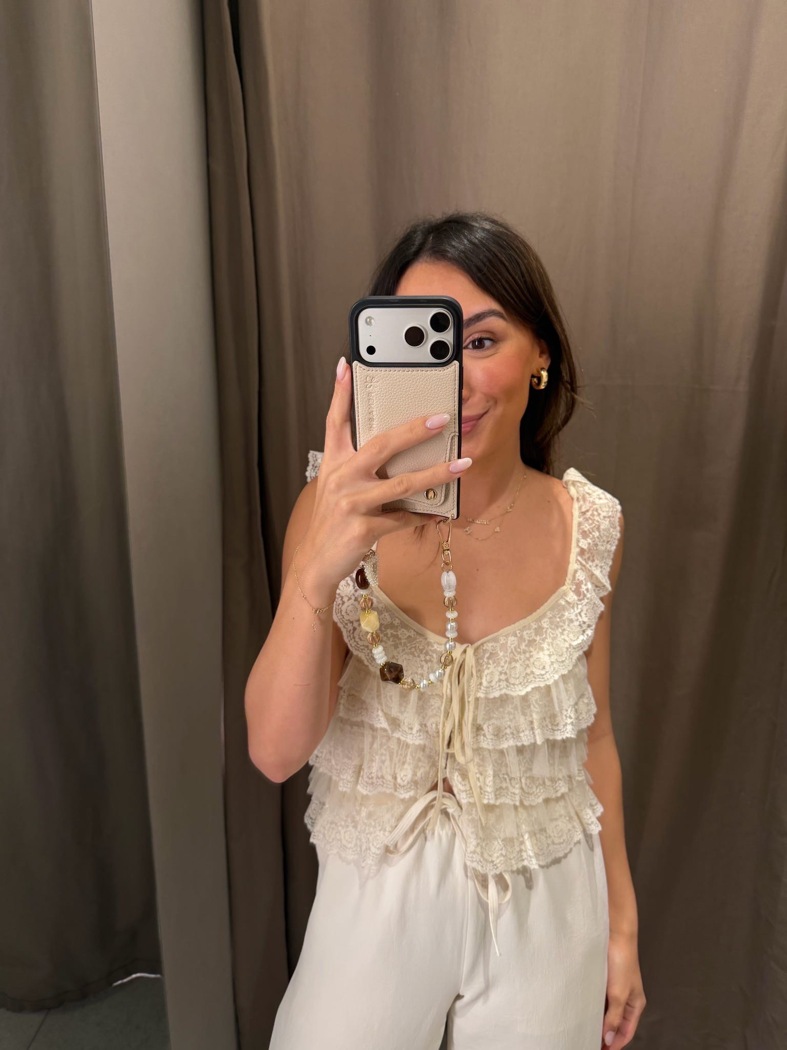 Lace is SO in for spring! This top is so cute and light. Wearing size S  

#LTKspring #LTKPetite #LTKootd