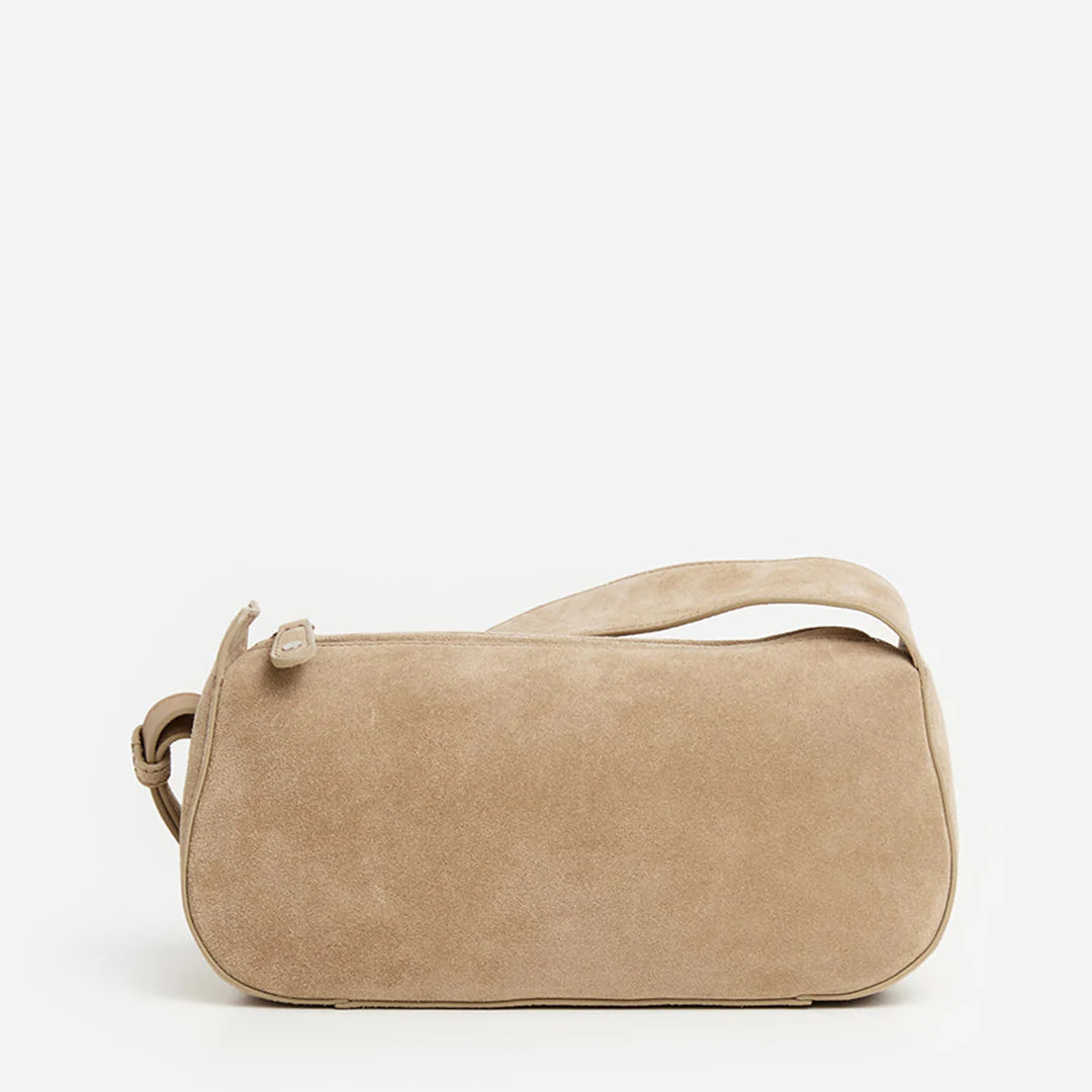 Tuna Shoulder Bag Suede Sand | Flattered