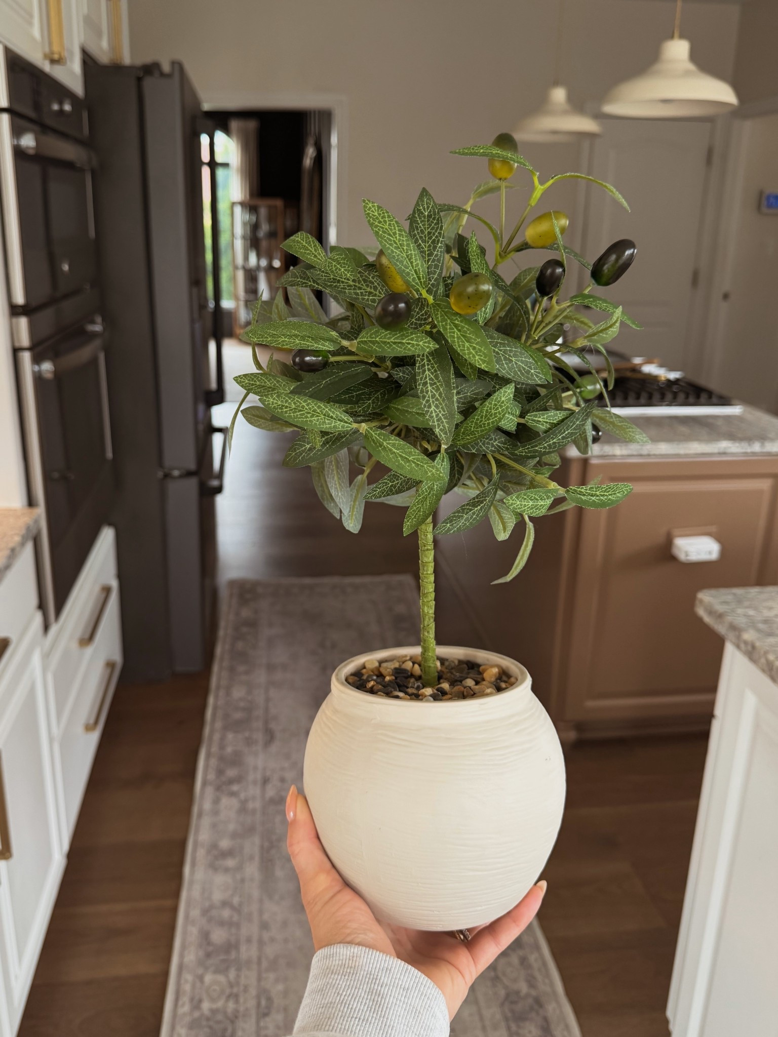Faux olive tree from Walmart! Perfect size for a tabletop 

#LTKdayinmylife #LTKSeasonal #LTKHome