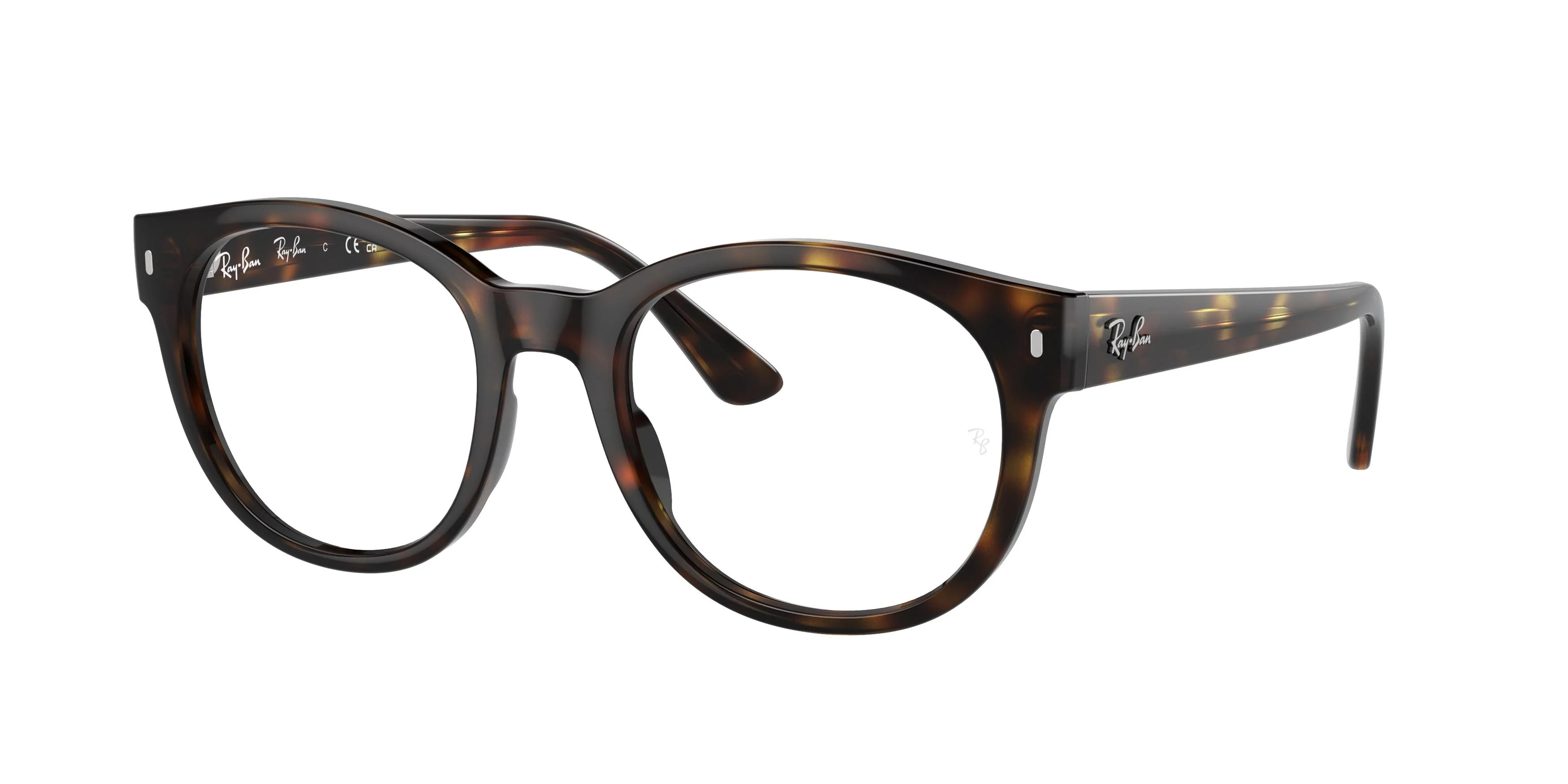 Ray-Ban 7227 Eyeglasses 2012 - Tortoise - Clear Unisex Square | Designer Optics