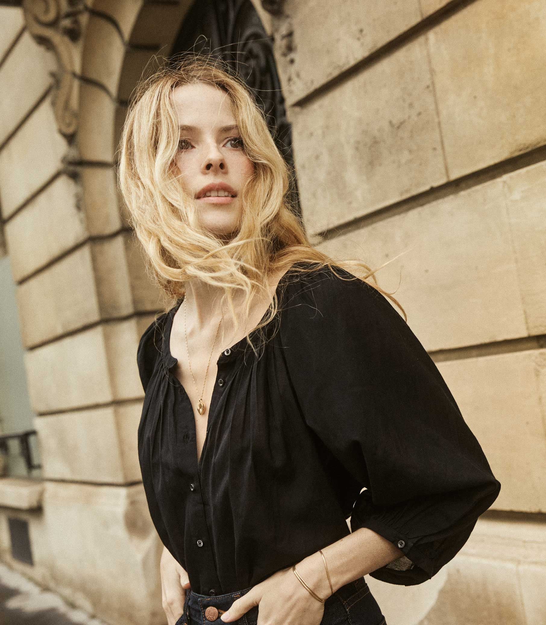 Jiana Top - Black | DÔEN | DOEN