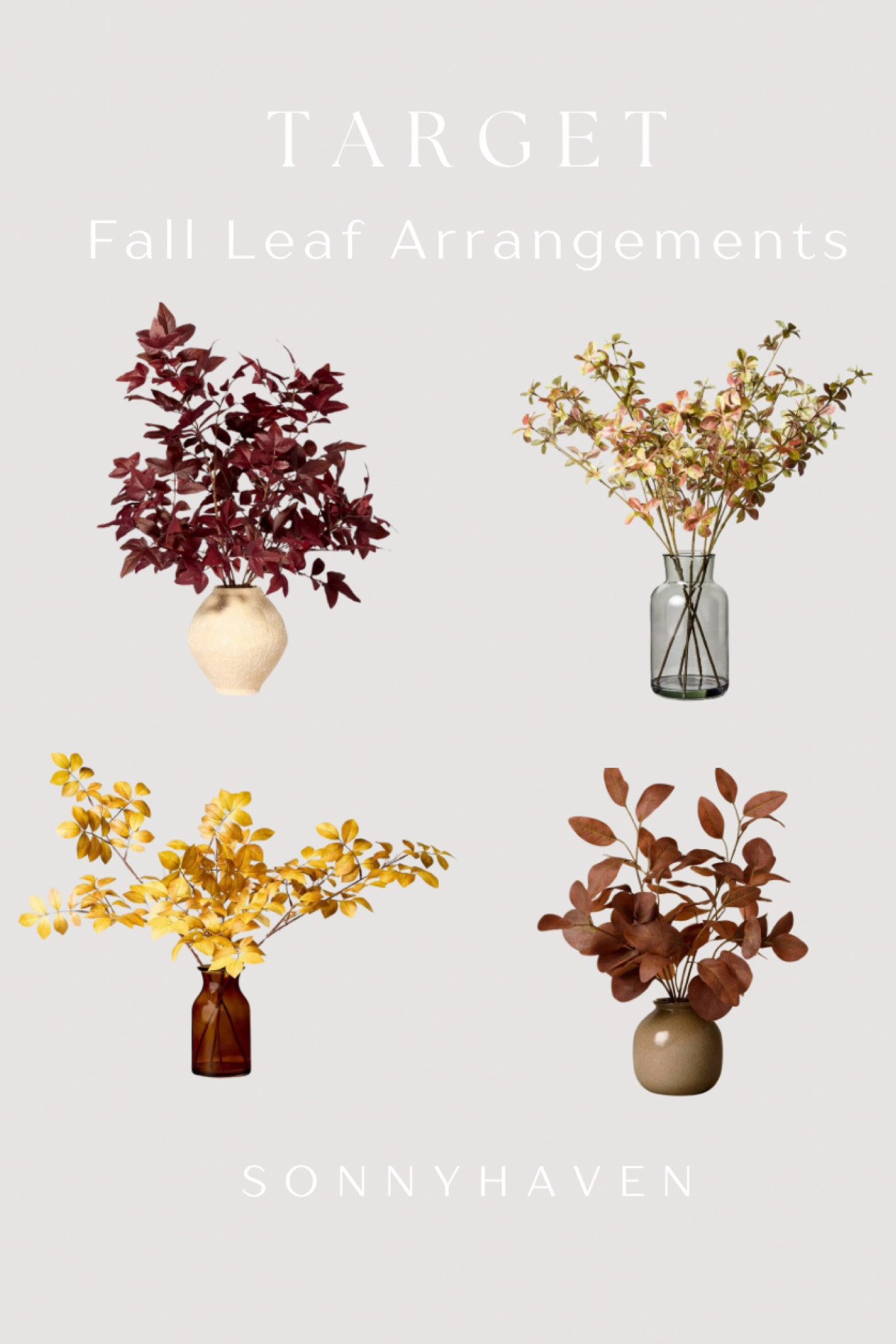 Fall leaf arrangements from Target

Fall home decor 

#LTKHome #LTKFindsUnder50 #LTKSeasonal