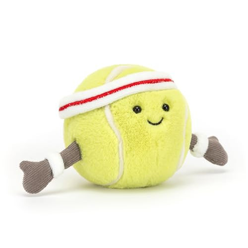 Jellycat Amuseables Tennis Ball Stuffed Toy, 3.5 inches - Tennis Ball Plush for Sports Fans | Amazon (US)