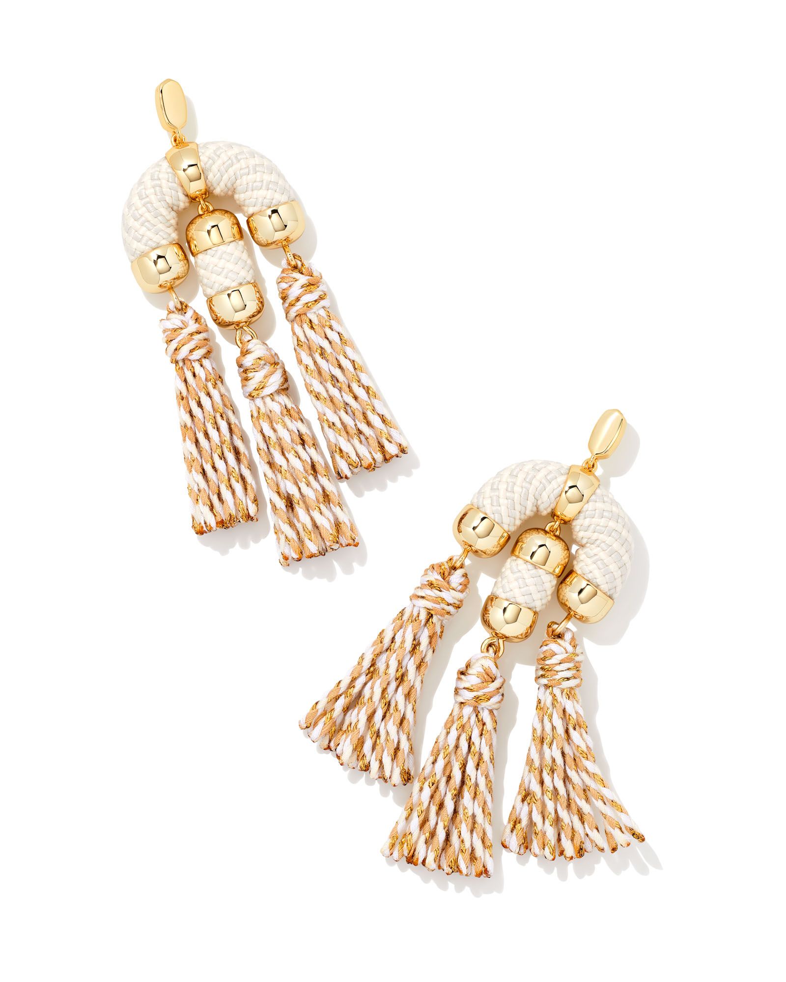 Masie Gold Statement Tassel Earrings in Pastel Mix | Kendra Scott