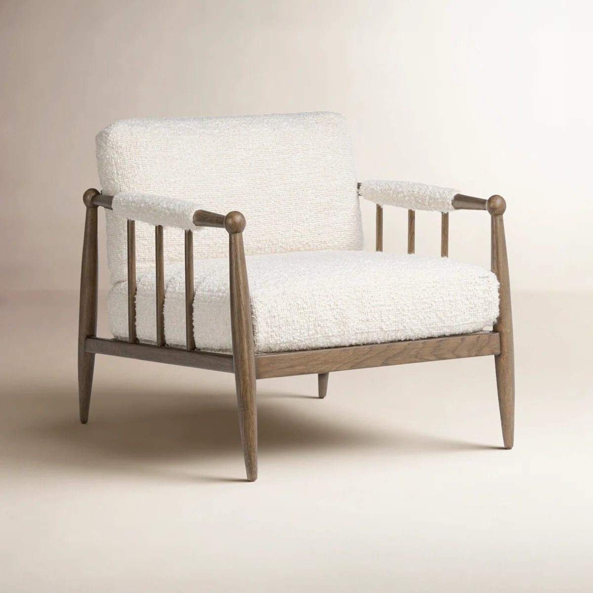 Amber Lewis x Four Hands Warren Oak Armchair & Reviews | Birch Lane | Birch Lane