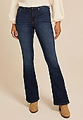 edgely™ Dark High Rise Flare Jean | Maurices