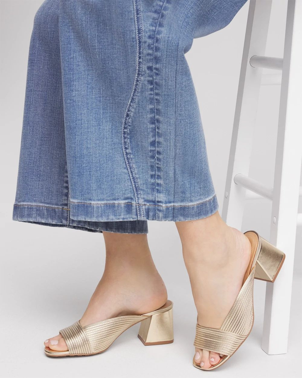 Vinia Metallic Rope Block Heels | Chico's