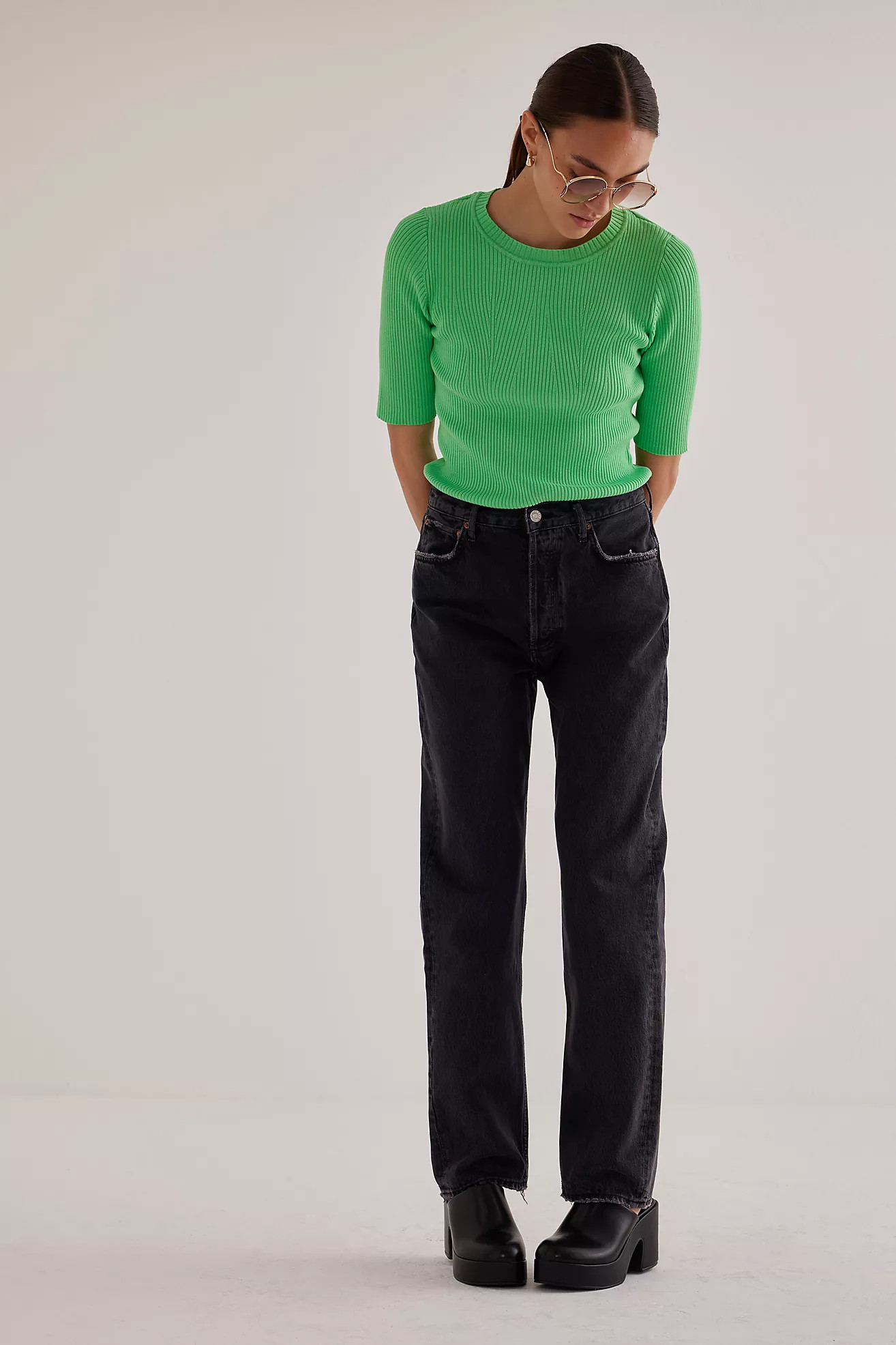 AGOLDE Pinch Waist High-Rise Straight-Leg Jeans | Anthropologie (EU)