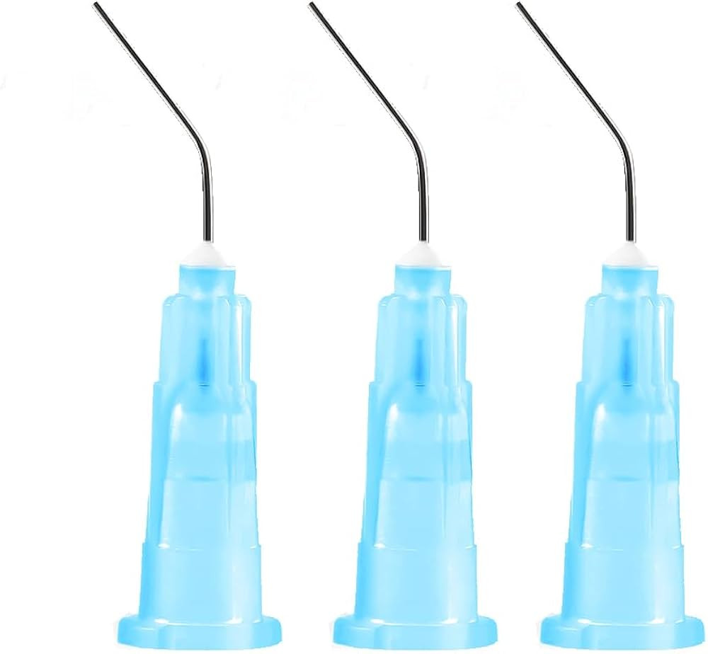 JMU 100Pcs Bent Dispensing Tips 25g, Blunt Tip Dispensing Needle, Dental Pre Bent Disposable Oral... | Amazon (US)