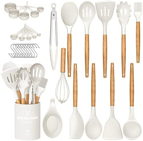 Umite Chef Kitchen Cooking Utensils Set, 33 pcs Non-stick Silicone Cooking Kitchen Utensils Spatu... | Amazon (US)