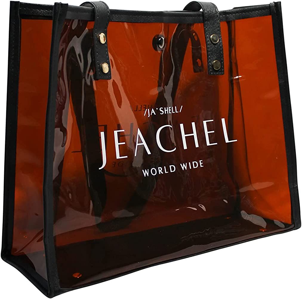 Jeachel Worldwide Luxury Clear Tote Bag For Woman | Travel Essentials Makeup Skincare Bag | Amazon (US)