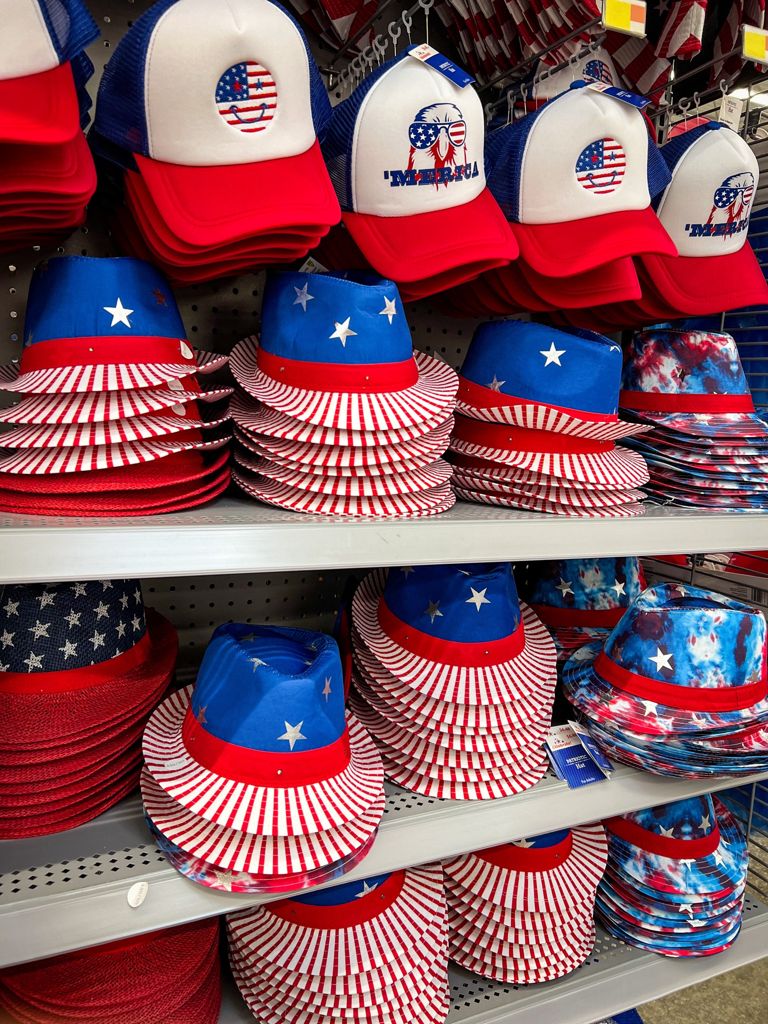 4th of July accessories! Patriotic hat. Patriotic bucket hat. Patriotic baseball hat. Way to Celebarte Patriotic Stars and Stripe Fedora
4th of July party must haves! Americana. Summer hat. Party hat.

#hat #4thofjuly #summer #walmart #polacek

#LTKParties #LTKSeasonal #LTKStyleTip
