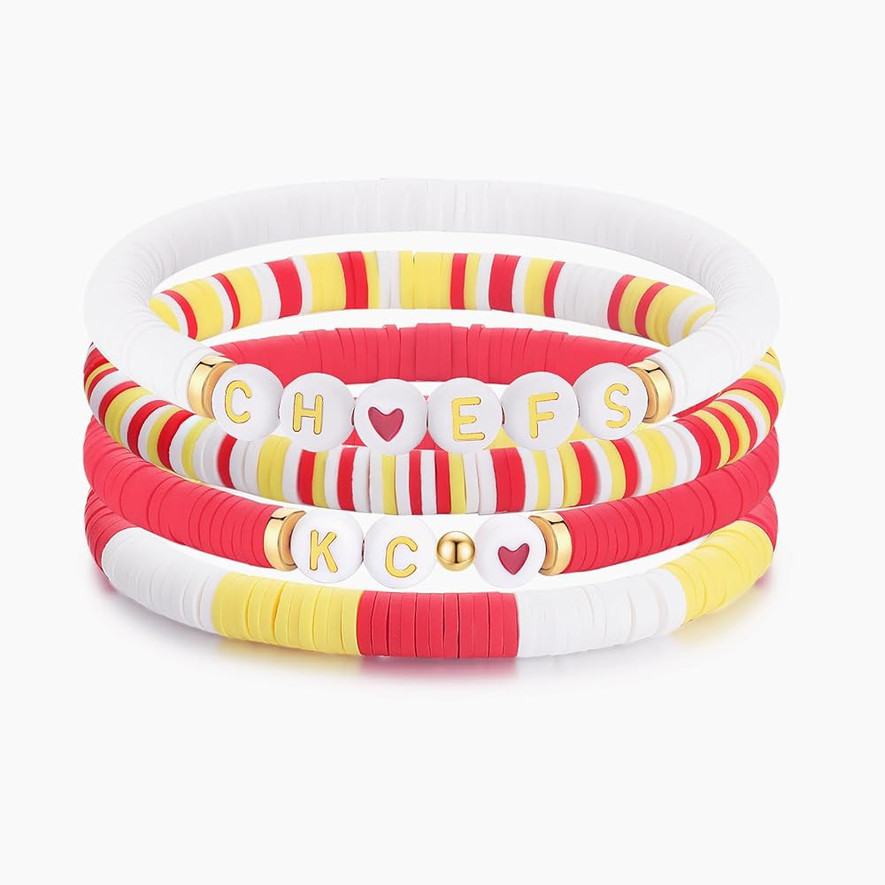 imani Gift for Football Fans K&C beads Bracelet Kansas City Inspired Party Decor Outfits | Amazon (US)