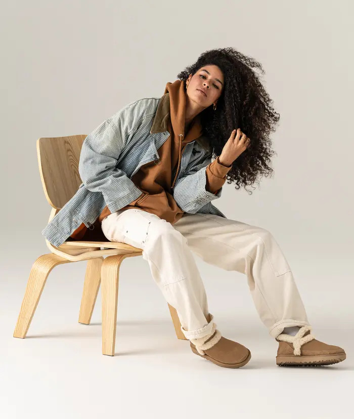 Classic Ultra Mini Spillseam Genuine Shearling Bootie (Women) | Nordstrom