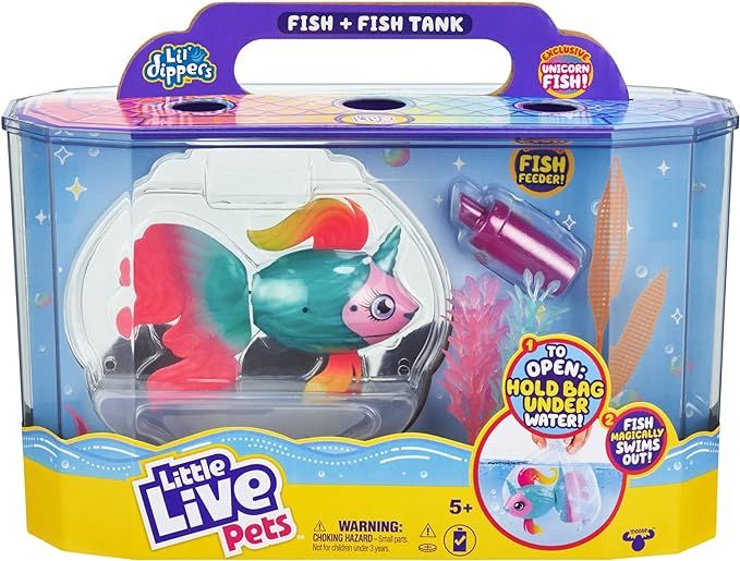 Little Live Pets - Lil' Dippers: Fantasea | Interactive Toy Fish & Tank , Magically Comes Alive i... | Amazon (US)
