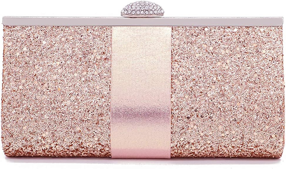 Naimo Bling Shiny Rhinestone Wedding Evening Party Clutch Handbag Purse | Amazon (US)