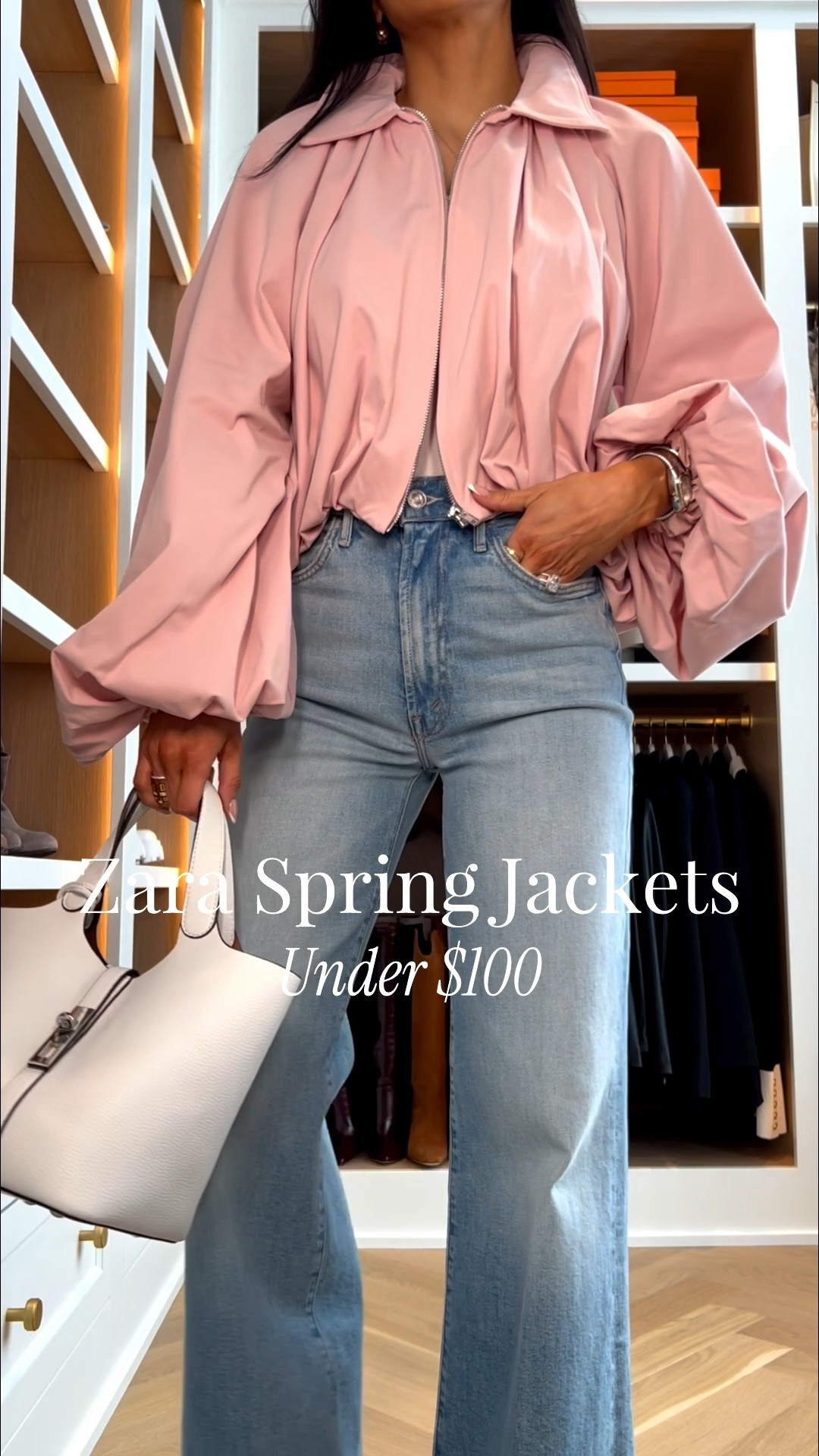 Spring outfit ideas featuring my latest @Zara finds for under 100 that are perfect for that in between weather. I love the cropped trench for a more polished elevated look and the pink bomber jacket for a fun pop of color. Both pair perfectly with my viral Mother jeans that are on sale right now. Also sharing a classic Zara bomber and denim jacket that you can throw over any outfit for an effortless layered look.

Zara cropped trench coat - size XS
Zara pink bomber jacket - size XS
Mother jeans - wearing a 23 runs TTS
Zara bomber jacket - size XS
Zara denim jacket - size XS

miamiamine spring outfit ideas Zara jackets layering outfits cropped trench coat bomber jacket denim jacket Mother jeans sale chic everyday style elevated casual look under 100

#LTKmomlife #LTKootd #LTKSeasonal