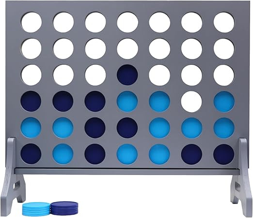 Tailgating Pros Premium Grey Giant Four in a Row with Carrying Case - Jumbo Oversized Outdoor Yar... | Amazon (US)