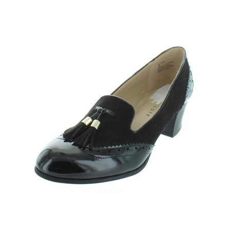 Karen Scott Womens Terrie Patent Wingtip Dress Heels | Walmart (US)