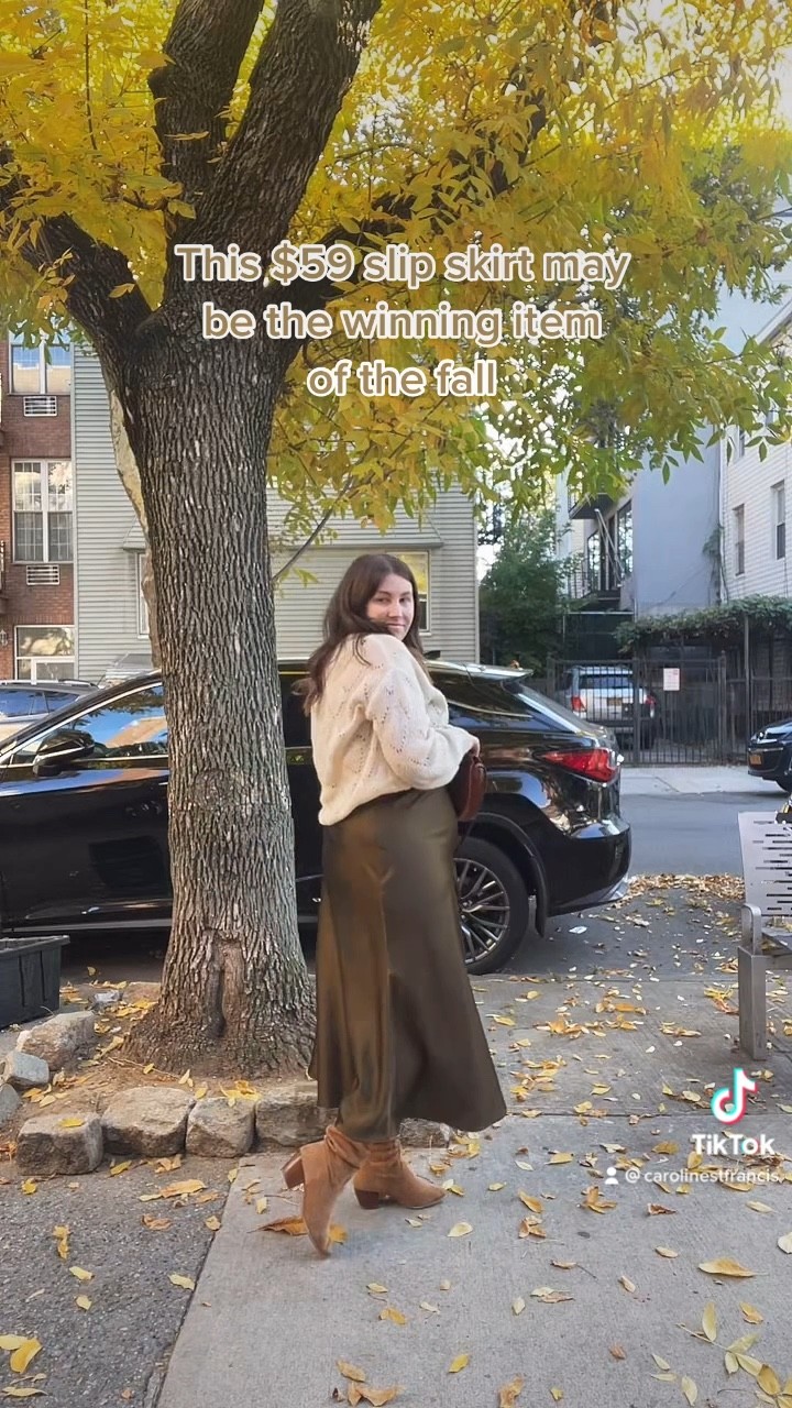 This $59 slip skirt is my favorite purchase of the fall 

#LTKstyletip #LTKunder100 #LTKworkwear