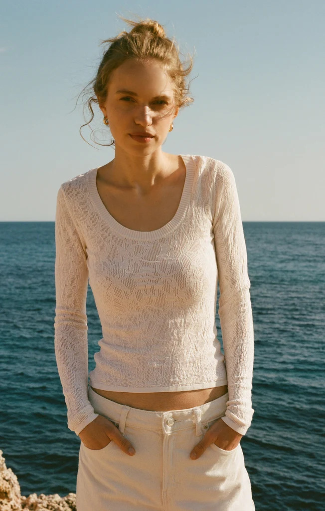 Tibi Scoop Mesh Top | Z Supply