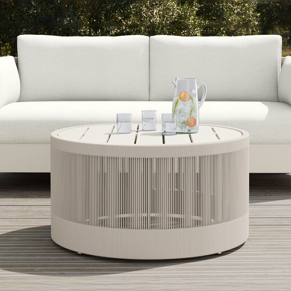 Porto Aluminum Outdoor Coffee Table (32") | West Elm (US)