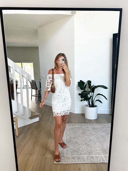 White eyelet amazon dress 

#LTKsalealert #LTKSeasonal