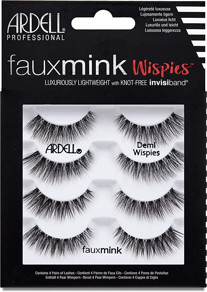 Ardell False Lashes Faux Mink Demi Wispies Multipack, 1 pk x 4 pairs | Amazon (US)