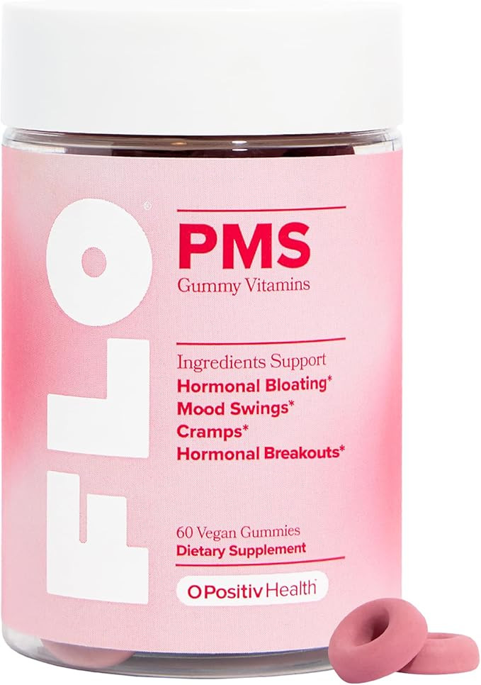 O Positiv FLO PMS Gummies for Women - Proactive PMS Relief - Targets Hormonal Breakouts, Bloating... | Amazon (US)