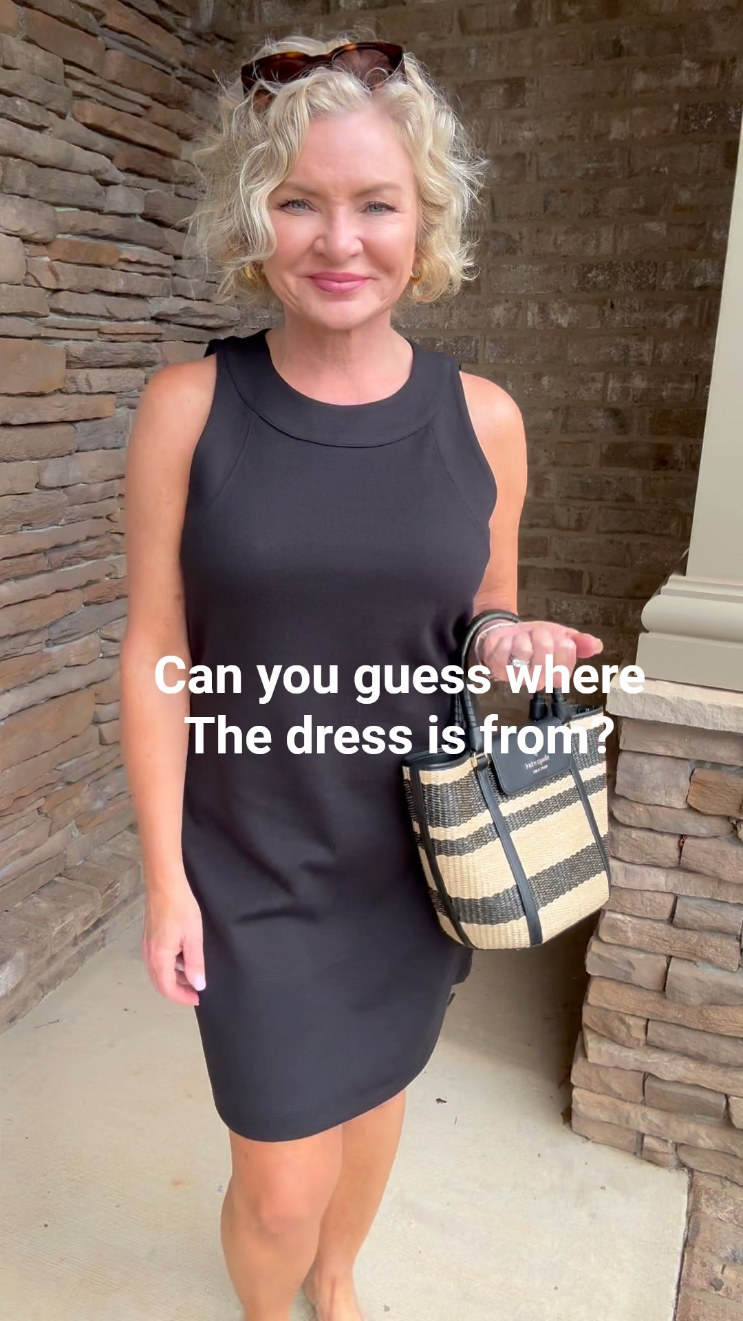 Think you know where this little black dress is from? The answer may surprise you! I’m wearing it in size Small. Such a great LBD to dress up or down for Summer! Wearing size Small in the open stitch cardigan also, the ultimate summer layering piece!

Style with Serena
Little Black dress
Summer dress
Summer outfit
Sandals
Raffia tote 
Raffia bag
Over 40

Summer style
Casual outfit
Fashion over 40
Petite fashion
Midlife fashion

#stylewithserena
#petitefashion
#midlifefashion
#fashionover40
#fashionover50


#LTKFindsUnder100 #LTKOver40 #LTKFindsUnder50