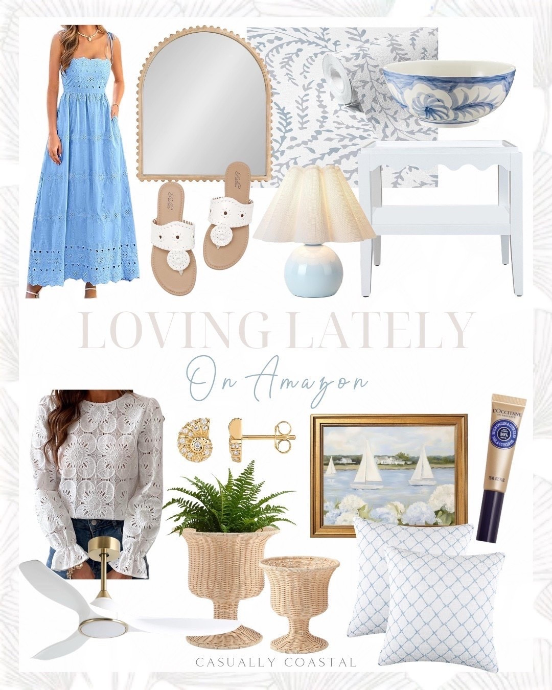 Loving Lately on Amazon

Amazon dress, Amazon blouse, Amazon lamp, Amazon mirror, coastal lamp, costal mirror, coastal wall art, coastal faux plant, coastal dress, Amazon sandals, coastal pillow cover, Amazon pillow covers, blue maxi dress, beaded arched mirror, dressy sandals, peel and stick wallpaper, coastal wallpaper, touch control lamp, blue lamp, rectangular side table, Amazon side table, blue and white bowl, coastal hand painted bowl, eyelet long sleeve blouse, white blouse, remote ceiling fan, rattan planter, woven basket planter, seashell statement earrings, Amazon gold earrings, nautical sailboat canvas print, euro shams, blue and white pillow covers, loccitane shea nail & cuticle oil 


#LTKHome