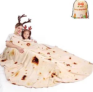 mermaker Burritos Tortilla Throw Blanket 2.0 Double Sided 71 inches for Adult and Kids, Giant Fun... | Amazon (US)