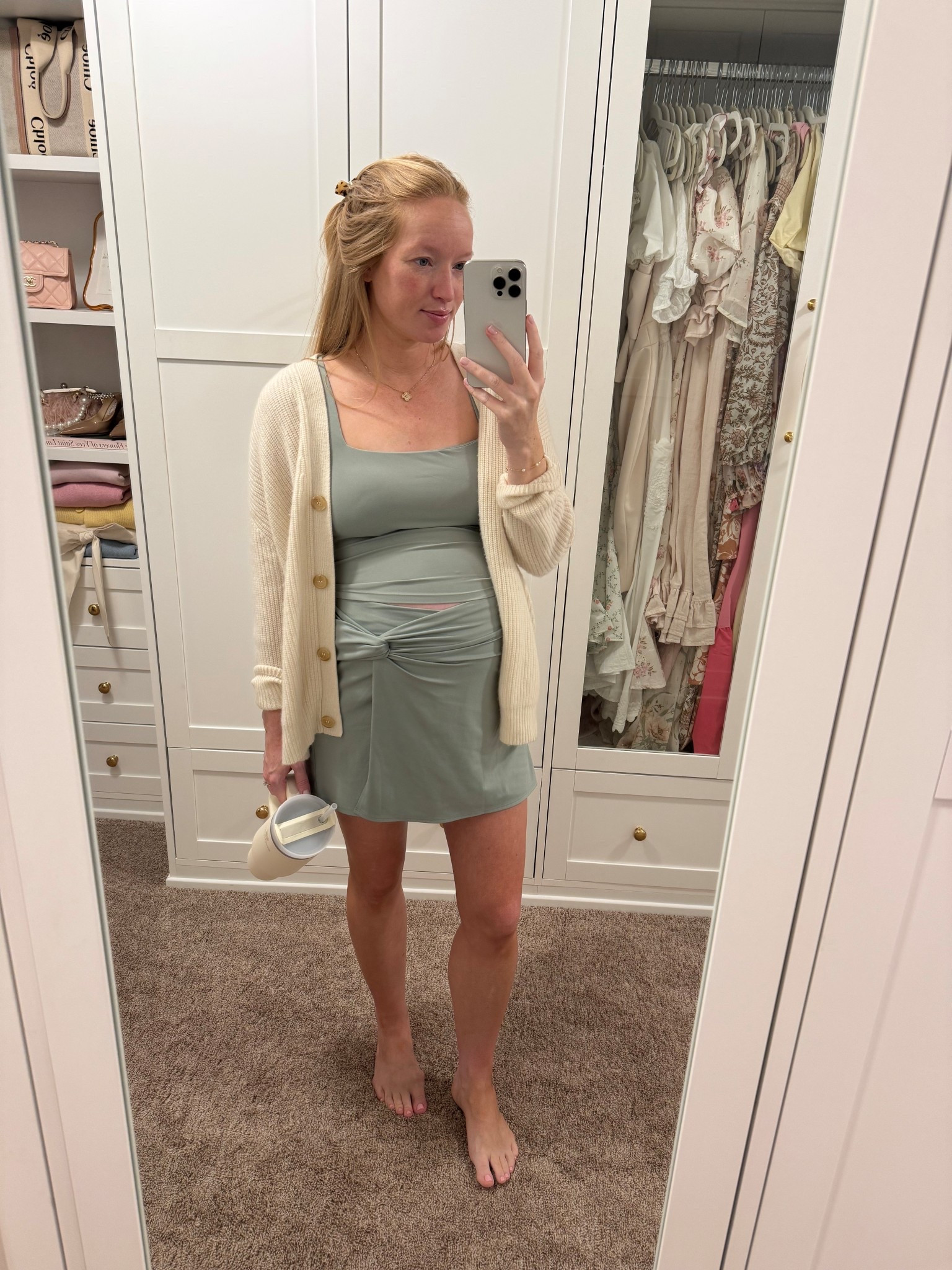 Threw on this athleisure set for breakfast with the fam this AM - the skirt is on clearance for $21 (limited sizing, I sized up to a medium for the bump). 

Tennis skirt // target athleisure // target sale // bump style 

#LTKFindsUnder50 #LTKSaleAlert #LTKBump