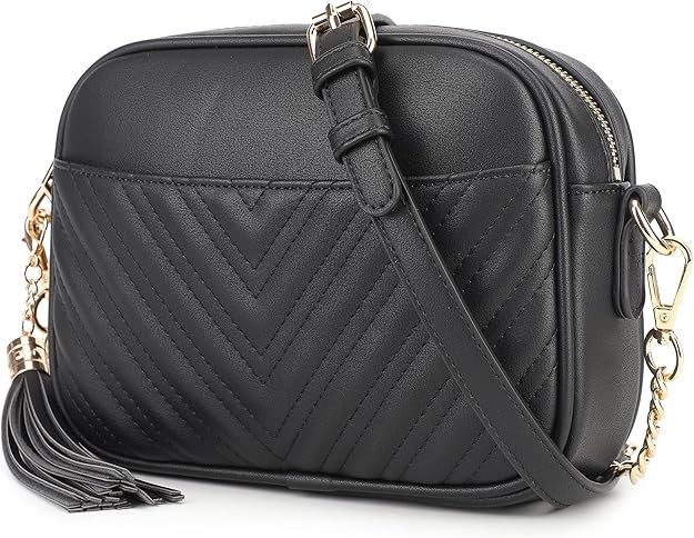 lola mae Quilted Crossbody Bag, Trendy Design Shoulder Purse | Amazon (US)