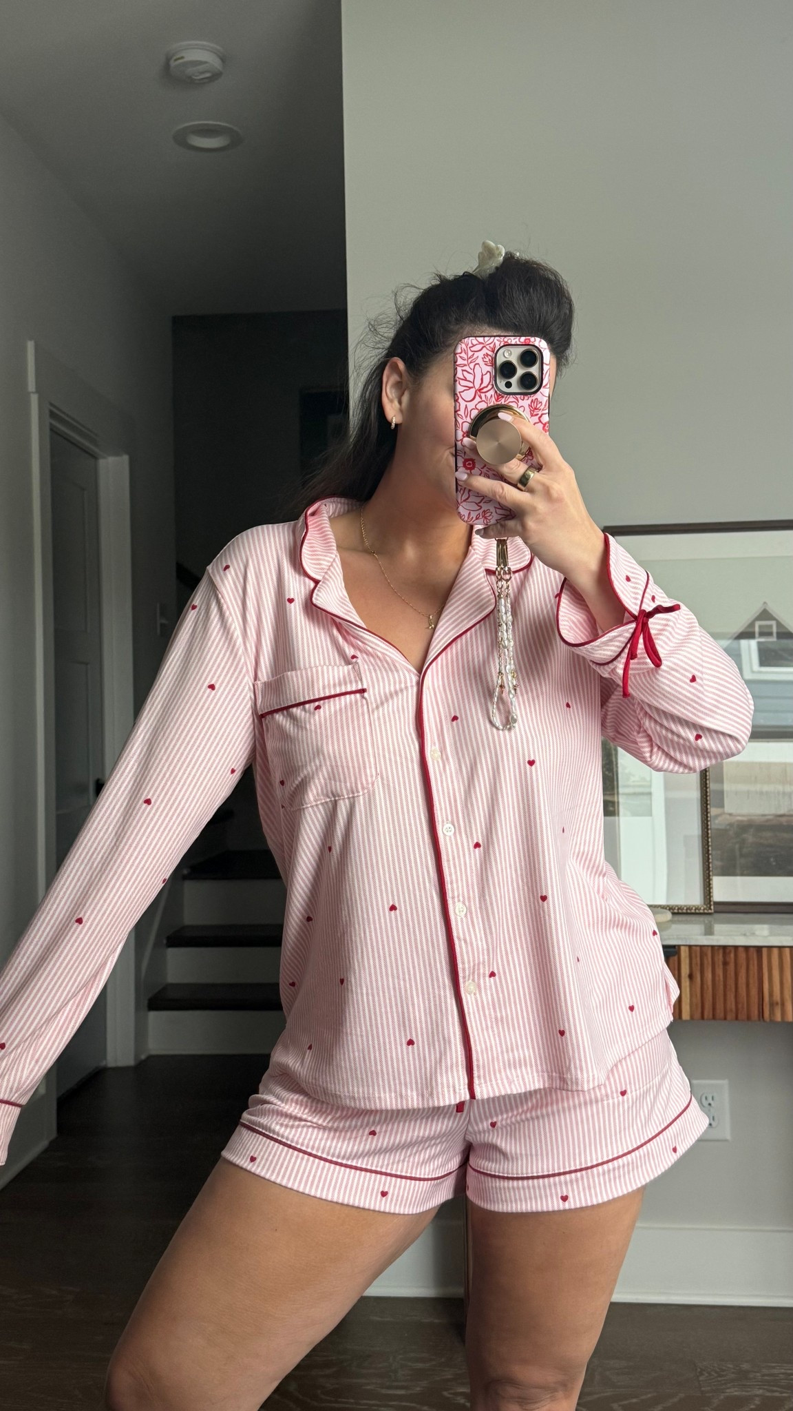 Target Valentine’s Day pajamas and they are SO SOFT!! Love this material and feel so cute and girly with the bows and pretty trim!! Affordable and perfect for Galentines or just a treat yourself moment! Wearing a Large!! This modal is so comfy!! 

#LTKootd #LTKValentine #LTKmorningroutine