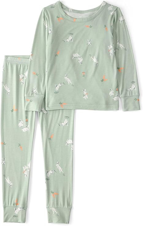 Carter's Baby Girls' Purelysoft Long-sleeve 2-piece Pajamas | Amazon (US)