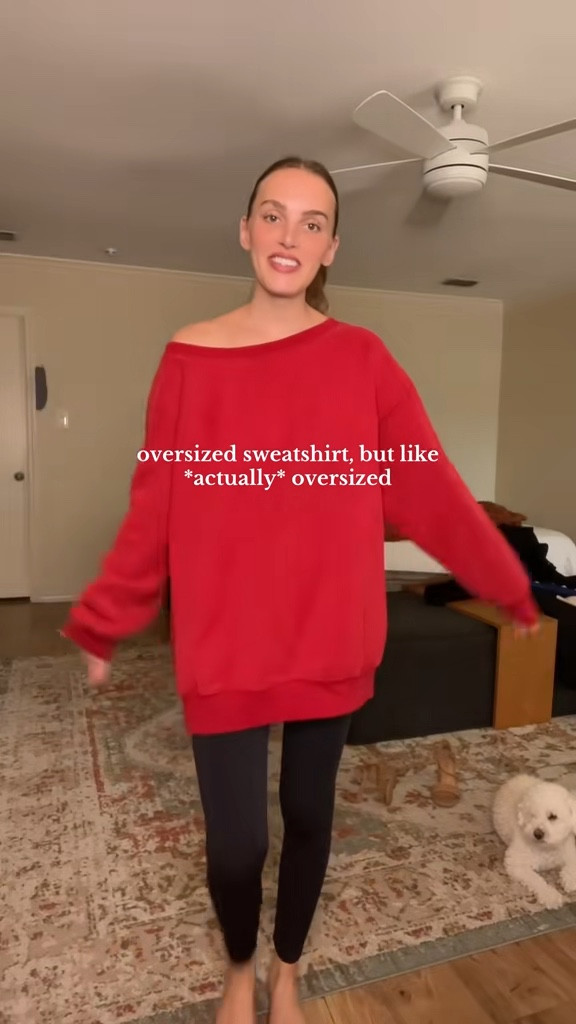 An oversized sweatshirt that is TRULY oversized 😍 the quality is ridiculously good, and she comes in several colors! 

5’7” wearing Medium

#sweatshirt #oversizedsweatshirt #offshouldertop #oversizedsweater 

Oversized sweatshirt, off shoulder sweater, hatant off shoulder sweatshirt review

#LTKWatchNow #LTKFindsUnder100 #LTKStyleTip