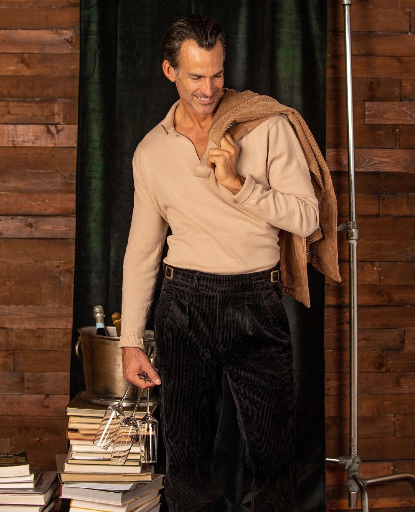 Heading out to a New Years Eve celebration or staying home to ring in the year quietly, do it in a casually refined look. Comfortable men’s style can be so much more than sweats and a tee; ease into a traditional corduroy Gurkha trouser and a long-sleeved cashmere polo or sweater. Add a blazer and it’s a look for out and about. Whatever New Year’s Eve outfit you decide to wear, let’s toast to a happy, joyful year ahead my friends! 🍾🎊 ↣ 

#LTKmens #LTKstyletip #LTKHoliday