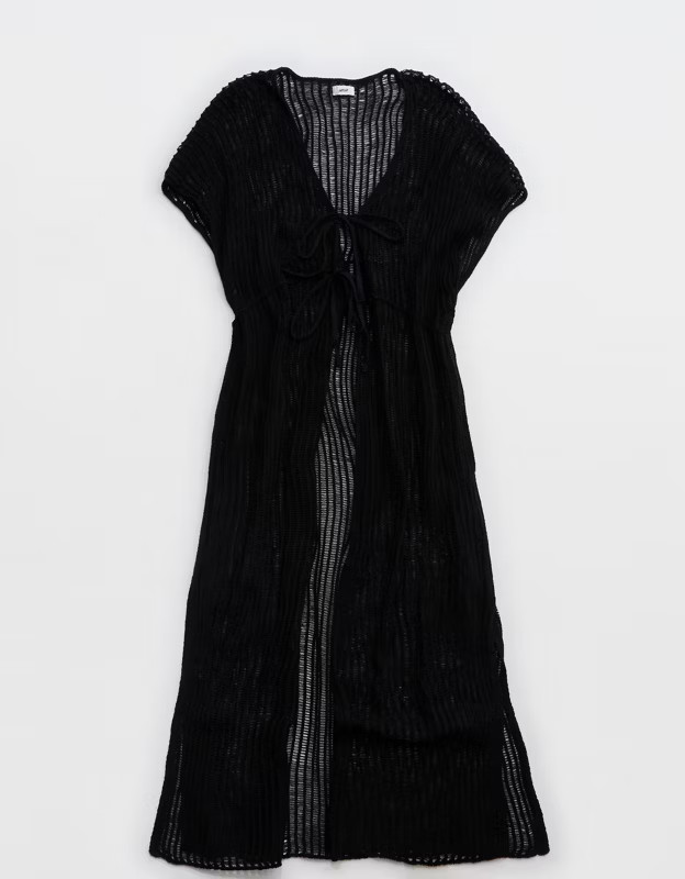 Aerie Crochet Maxi Cape | Aerie