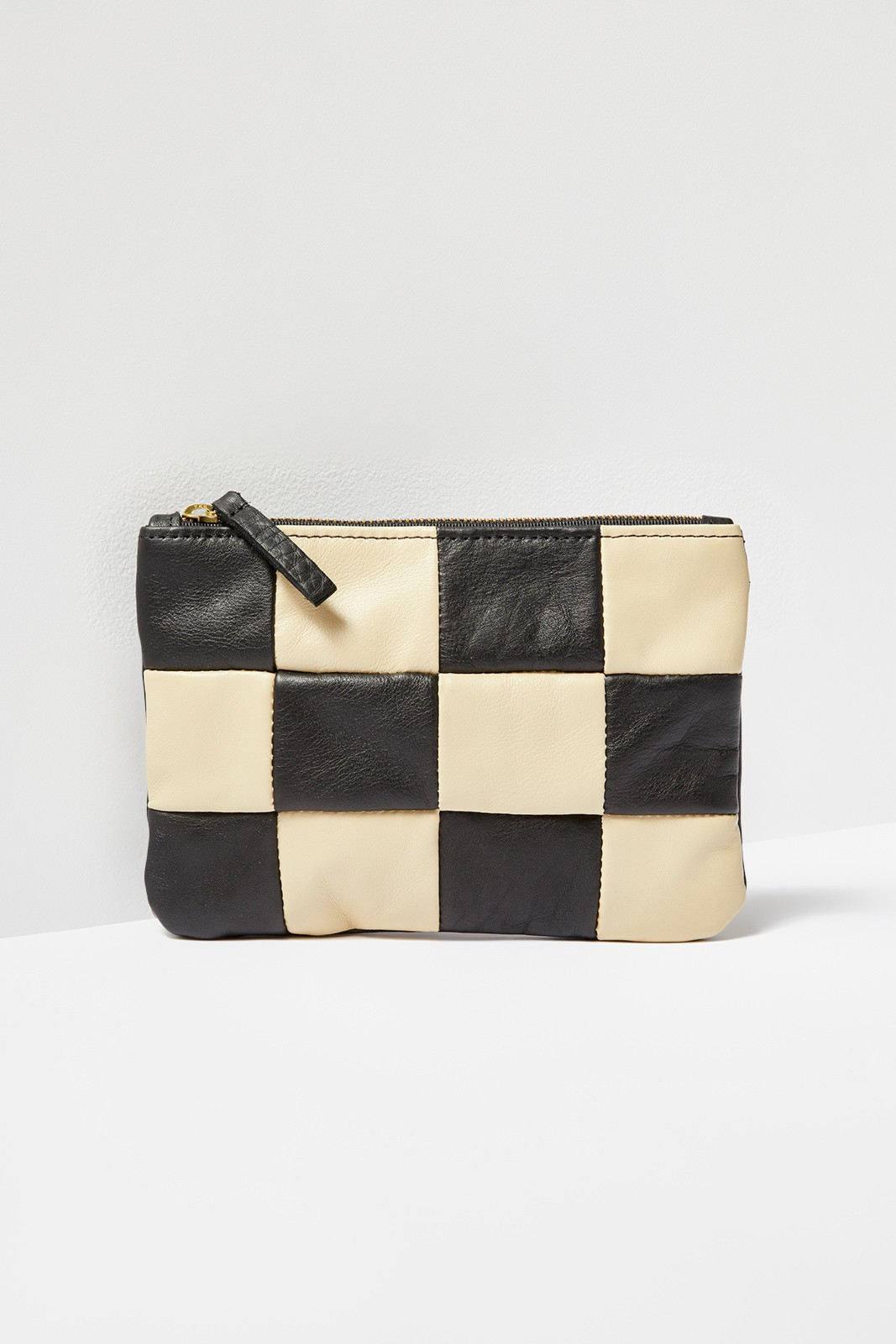 PRIMECUT Checkered Zip Pouch | EVEREVE | Evereve