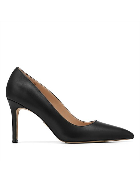 RAVYN Black Leather Pump | David Jones (Australia & New Zealand)