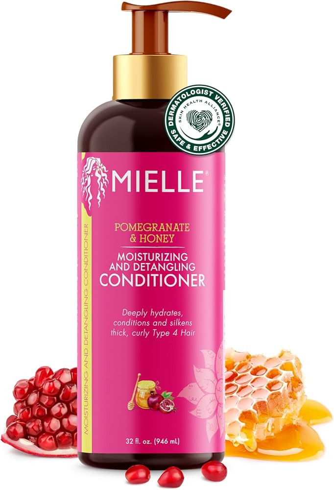Mielle Organics Pomegranate & Honey Detangling Conditioner for Curly Hair - Deep Moisturizing Con... | Amazon (US)