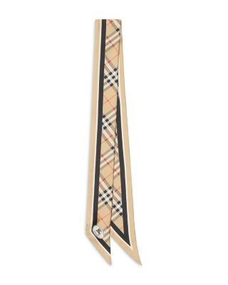 Skinny Check Silk Scarf | Bloomingdale's (US)