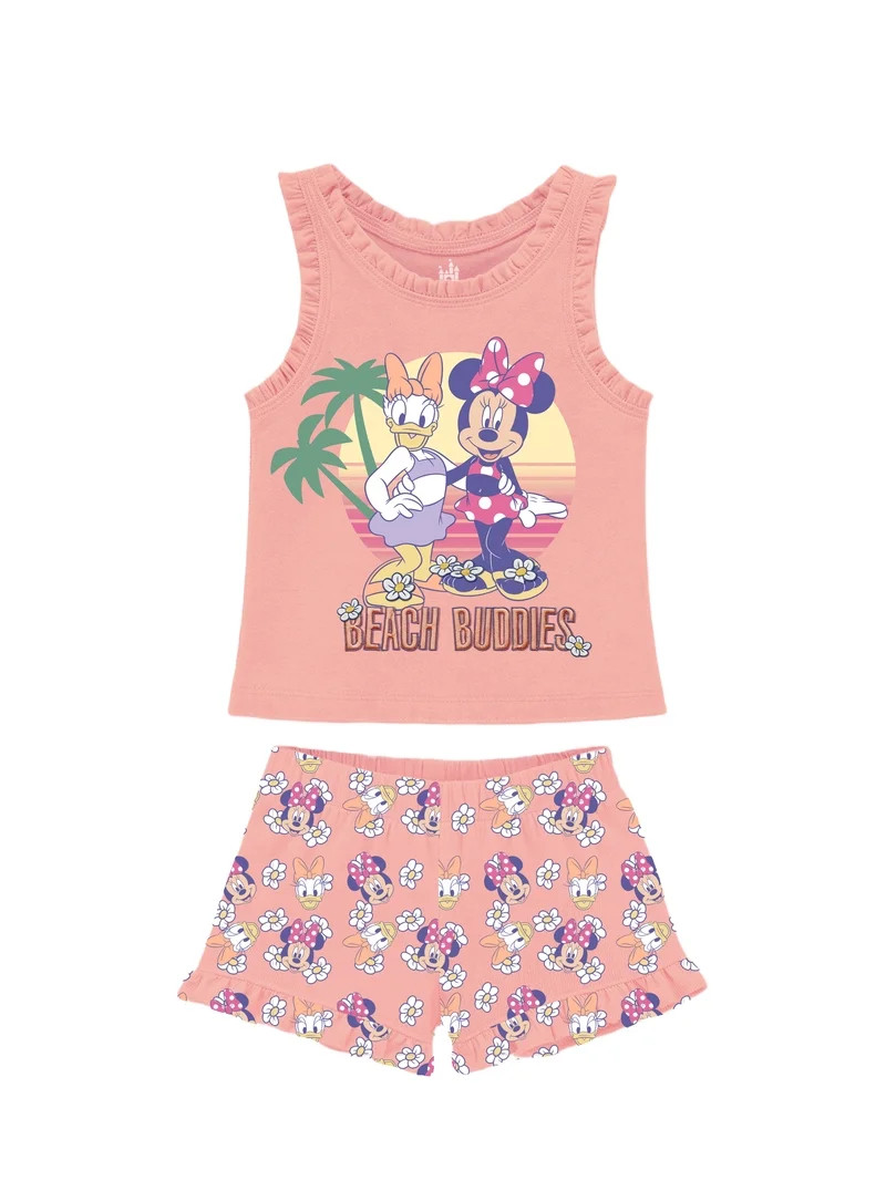 Minnie Mouse Toddler Girl Short Set, Sizes 12 Months-5T | Walmart (US)