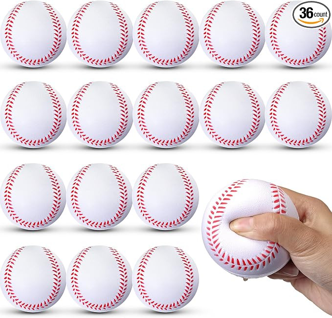 Wettarn 36 Pieces Foam Training Baseballs PU Softballs Practice Baseballs 2.7 Inches Teenager Bal... | Amazon (US)
