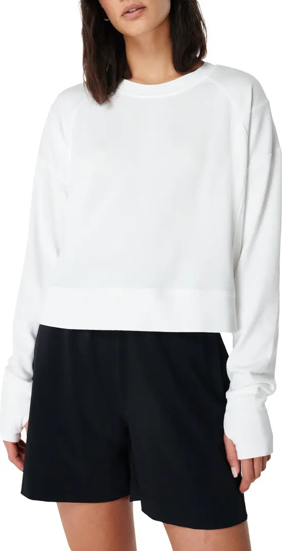 After Class Cotton Blend Crop Sweatshirt | Nordstrom