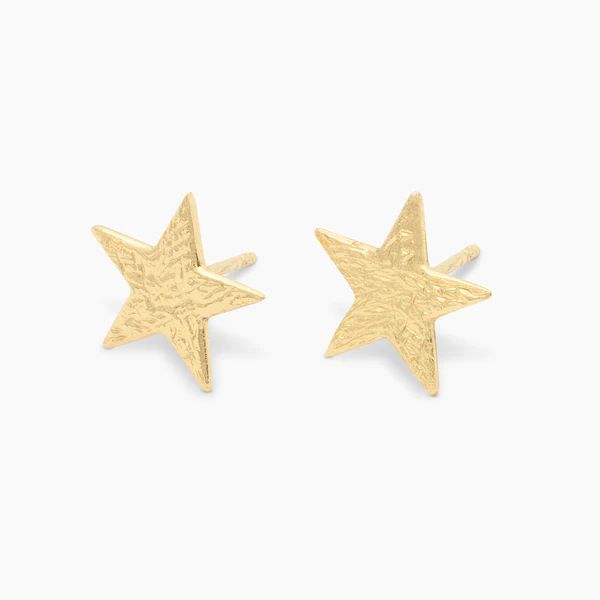 Small Star Stud Earrings (Gold) | Gorjana