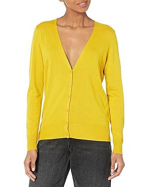 Amazon Essentials Women's Lightweight V-Neck Cardigan Sweater (Available in Plus Size) | Amazon (US)