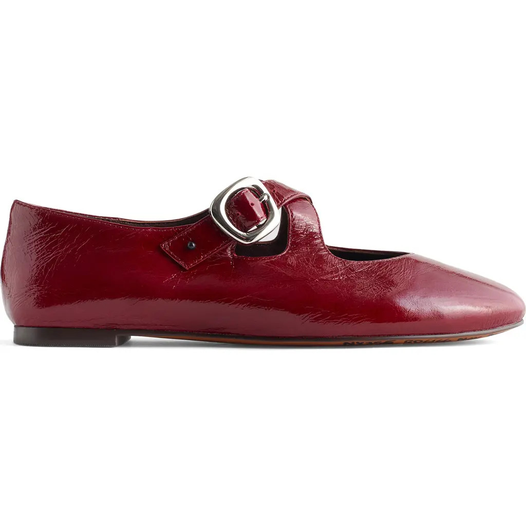 Madewell The Remy Crisscross Mary Jane Flat in Cabernet at Nordstrom, Size 6 | Nordstrom