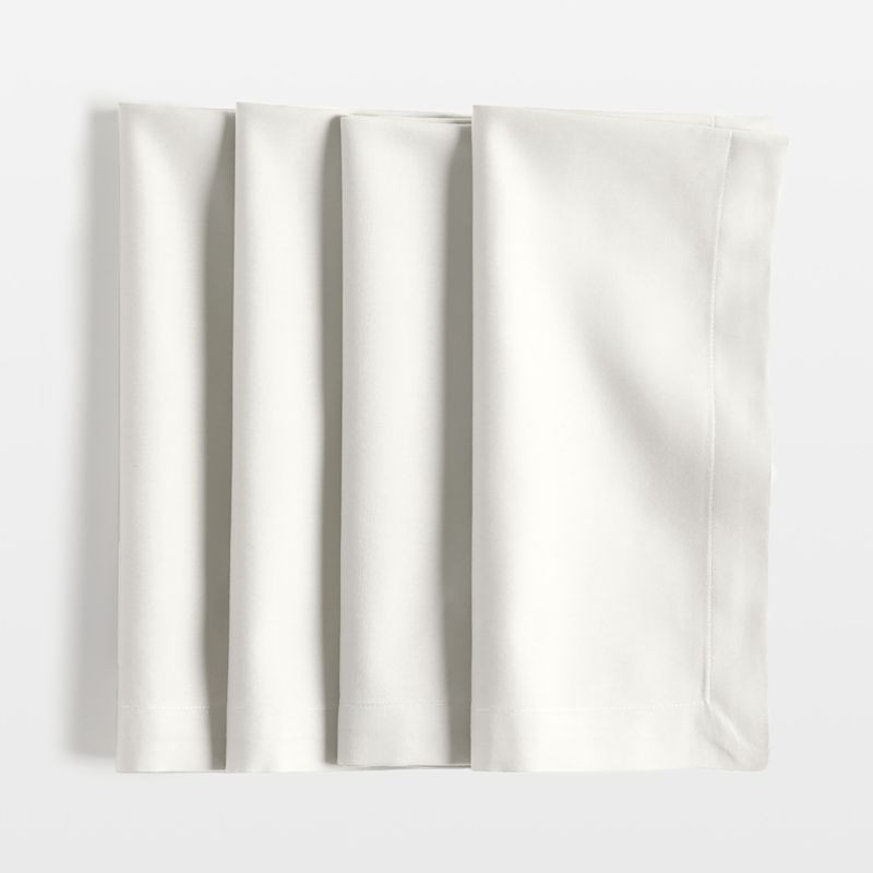 Aspen Crisp White Organic Cotton Napkin, Set of 4 + Reviews | Crate & Barrel | Crate & Barrel